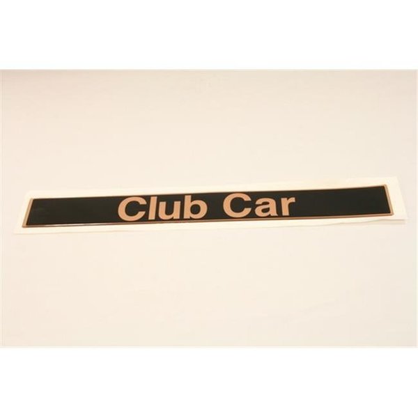 Stentensgolf StentensGolf NP2000 18 x 2.25 in. Club Car DS Emblem - Black & Gold NP2000
